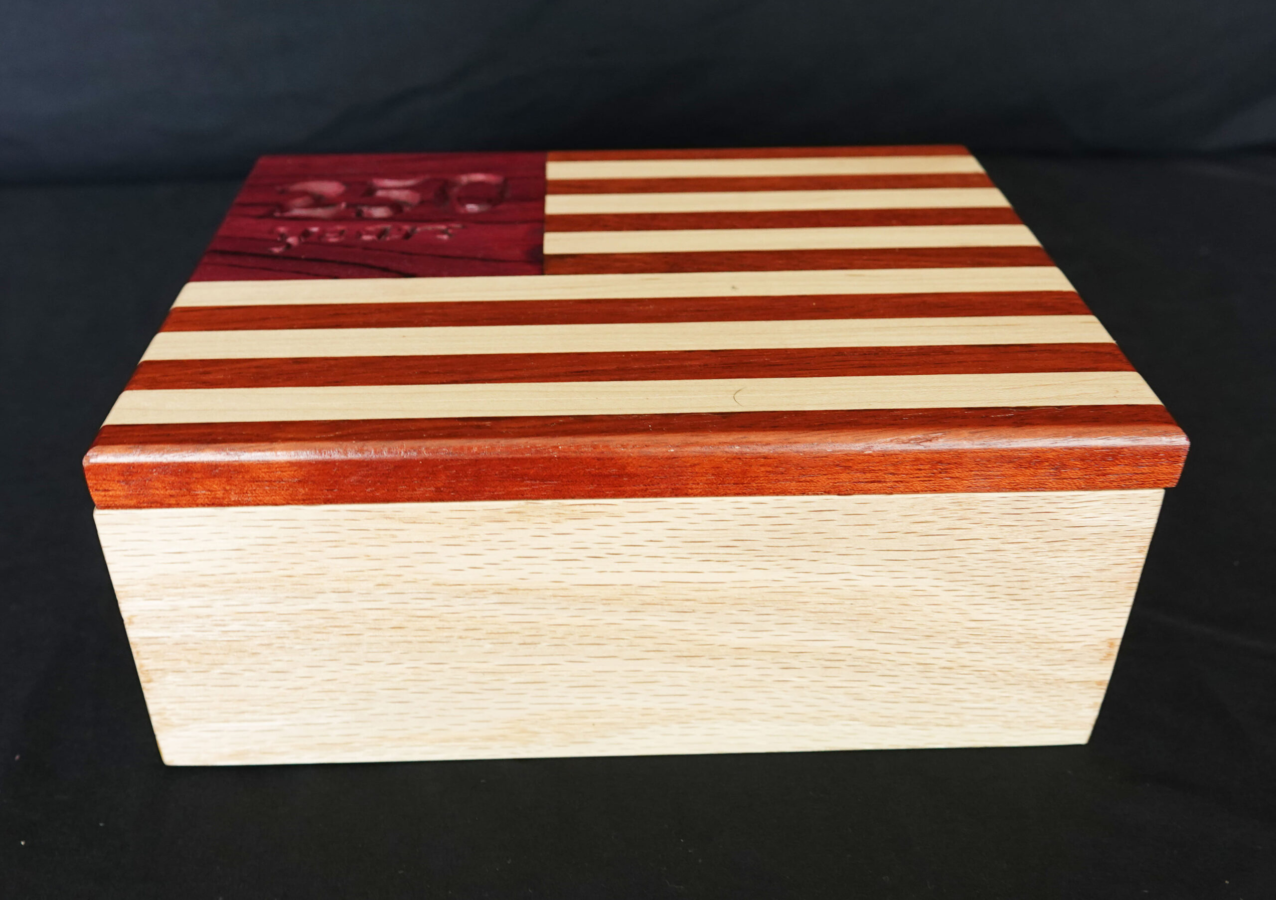america 250th anniversary keepsake box (red oak) america 250th anniversary keepsake box (red oak)